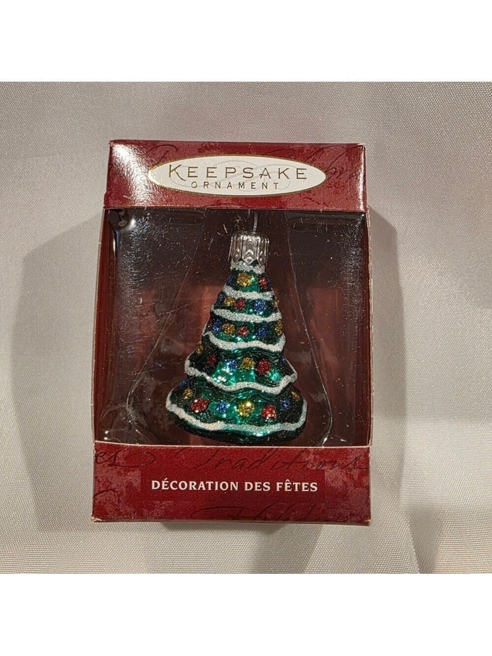 Hallmark Keepsake Hand Blown Glass Li'l Christmas Tree Ornament